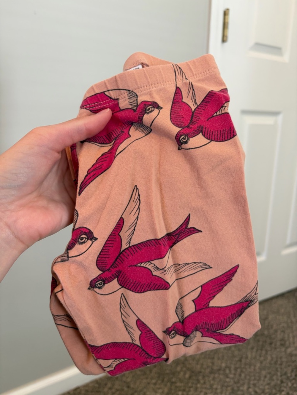 MINI RODINI Organic Swallows leggings 104/110 size 4/5